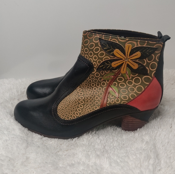 L'artiste Floral booties sz 40 - Picture 3 of 9